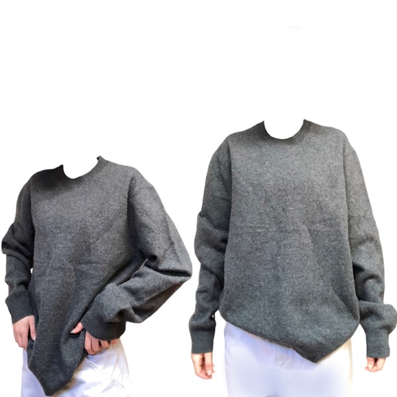 Club Monaco 100% wool grey hot sweater New with tag size large - Picture 5 of 5